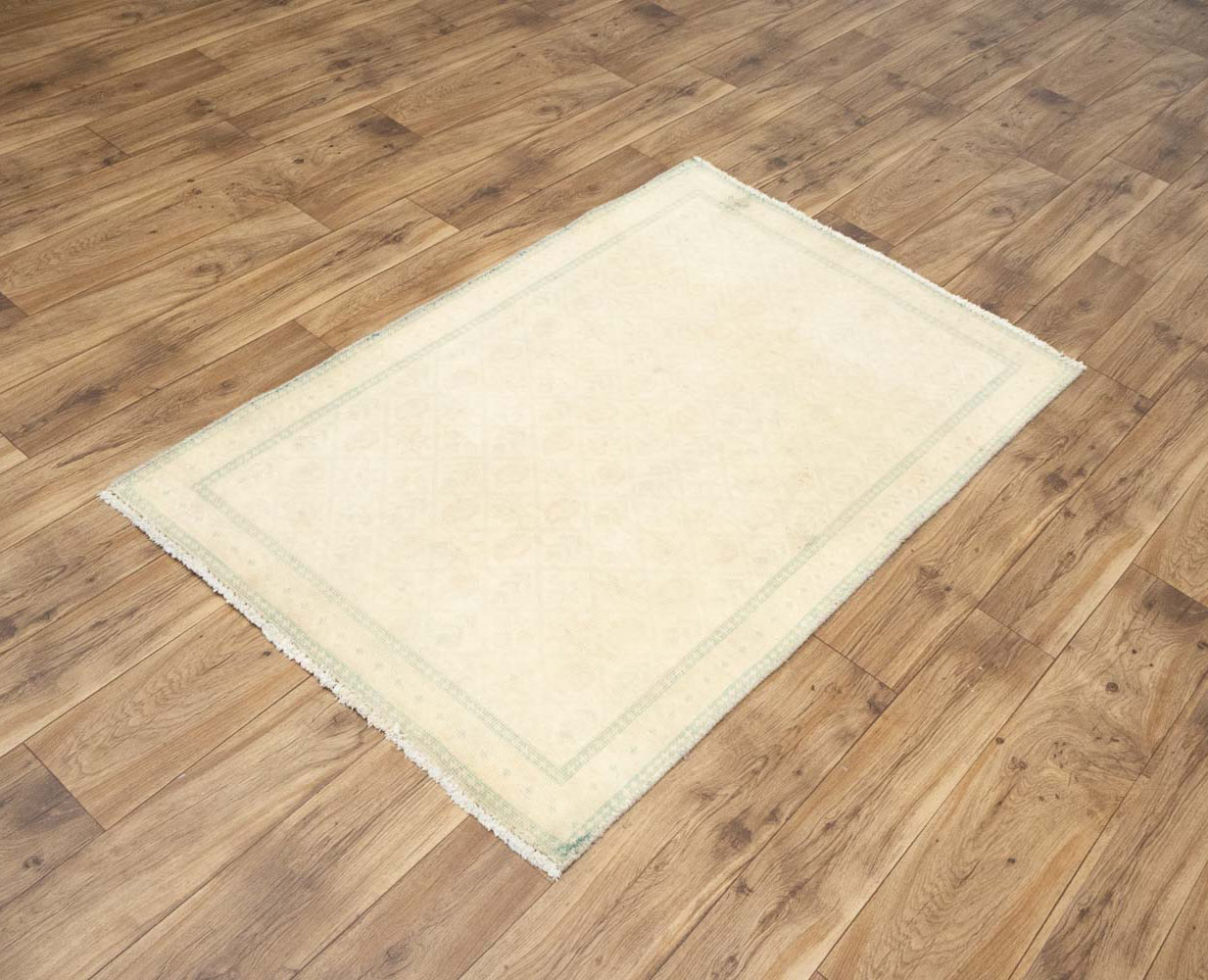 3'0x4'10 Hand-Knotted Modern Bordered Oriental Wool Rug - Image 6