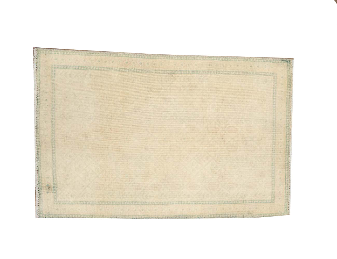 3'0x4'10 Hand-Knotted Modern Bordered Oriental Wool Rug - Image 1