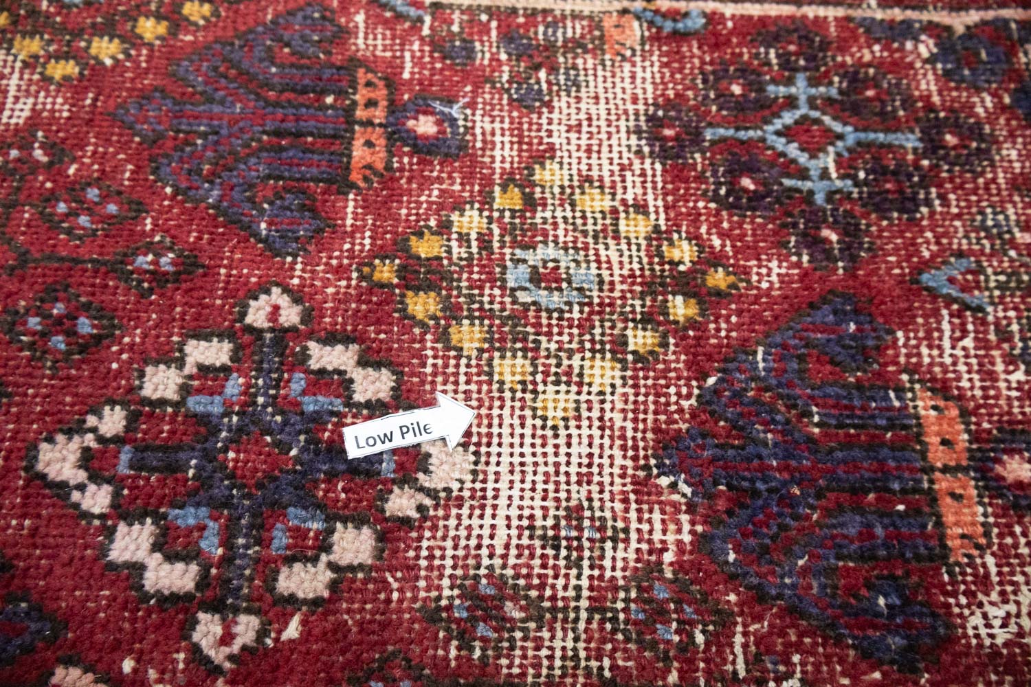 8'0 x 11'3 Hand Knotted Muted Geometric Tribal Oriental Wool Rug - Image 7