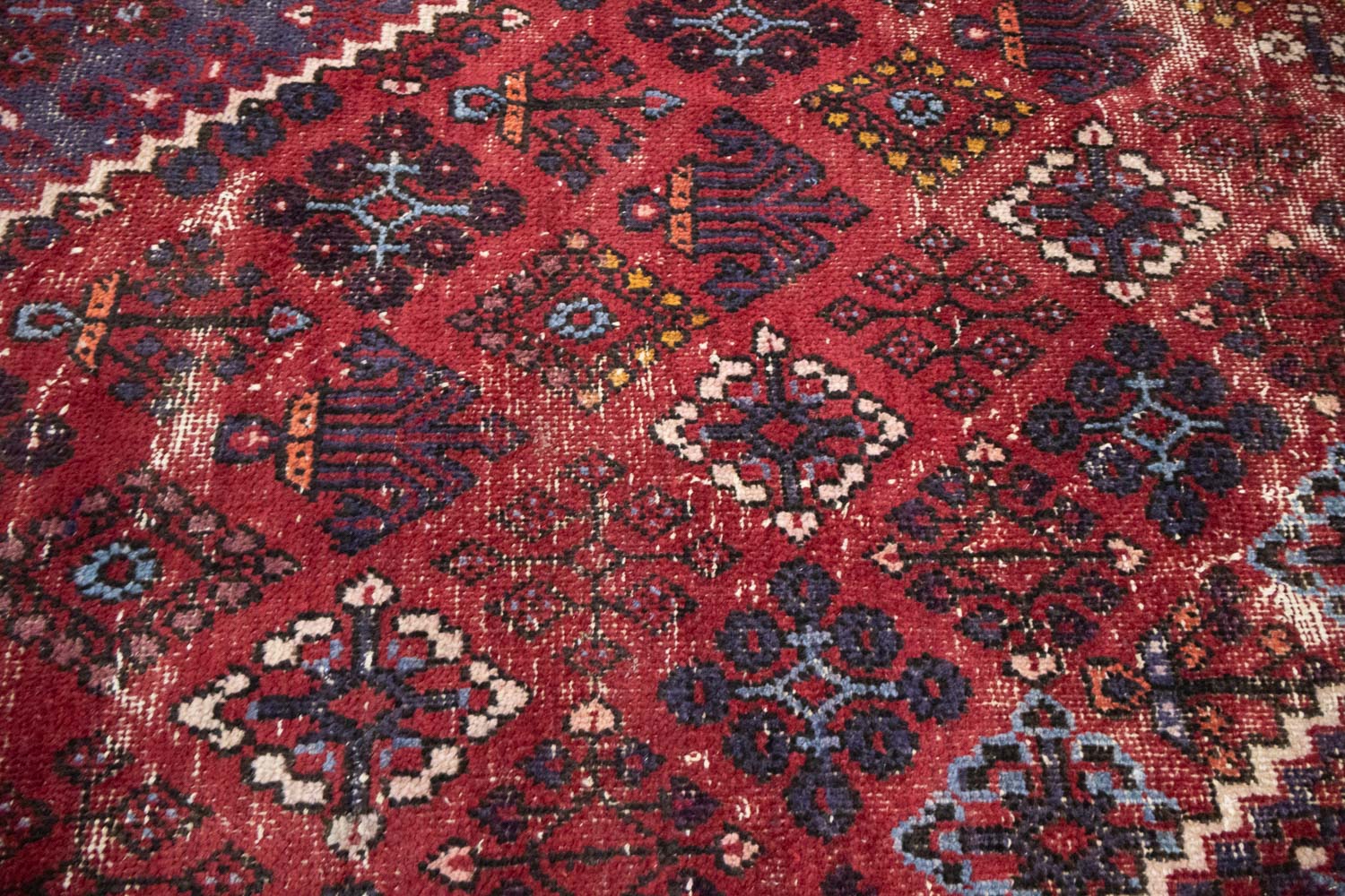8'0 x 11'3 Hand Knotted Muted Geometric Tribal Oriental Wool Rug - Image 13