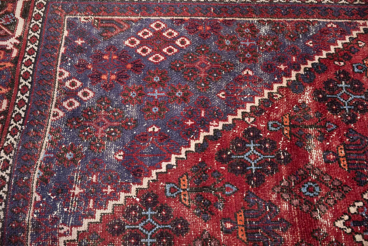 8'0 x 11'3 Hand Knotted Muted Geometric Tribal Oriental Wool Rug - Image 12
