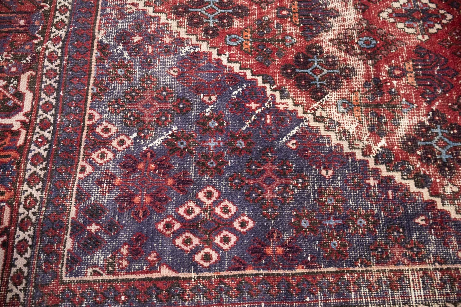 8'0 x 11'3 Hand Knotted Muted Geometric Tribal Oriental Wool Rug - Image 10
