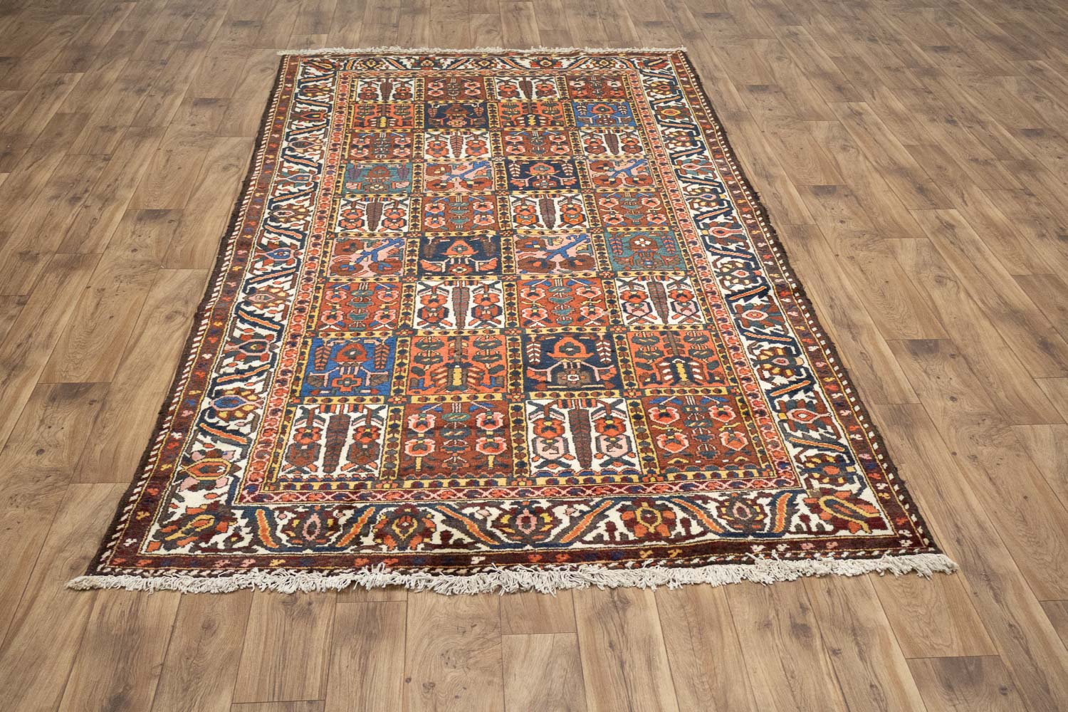 5'6x10'0 Hand Knotted Floral Tribal Oriental Wool Rug - Image 5