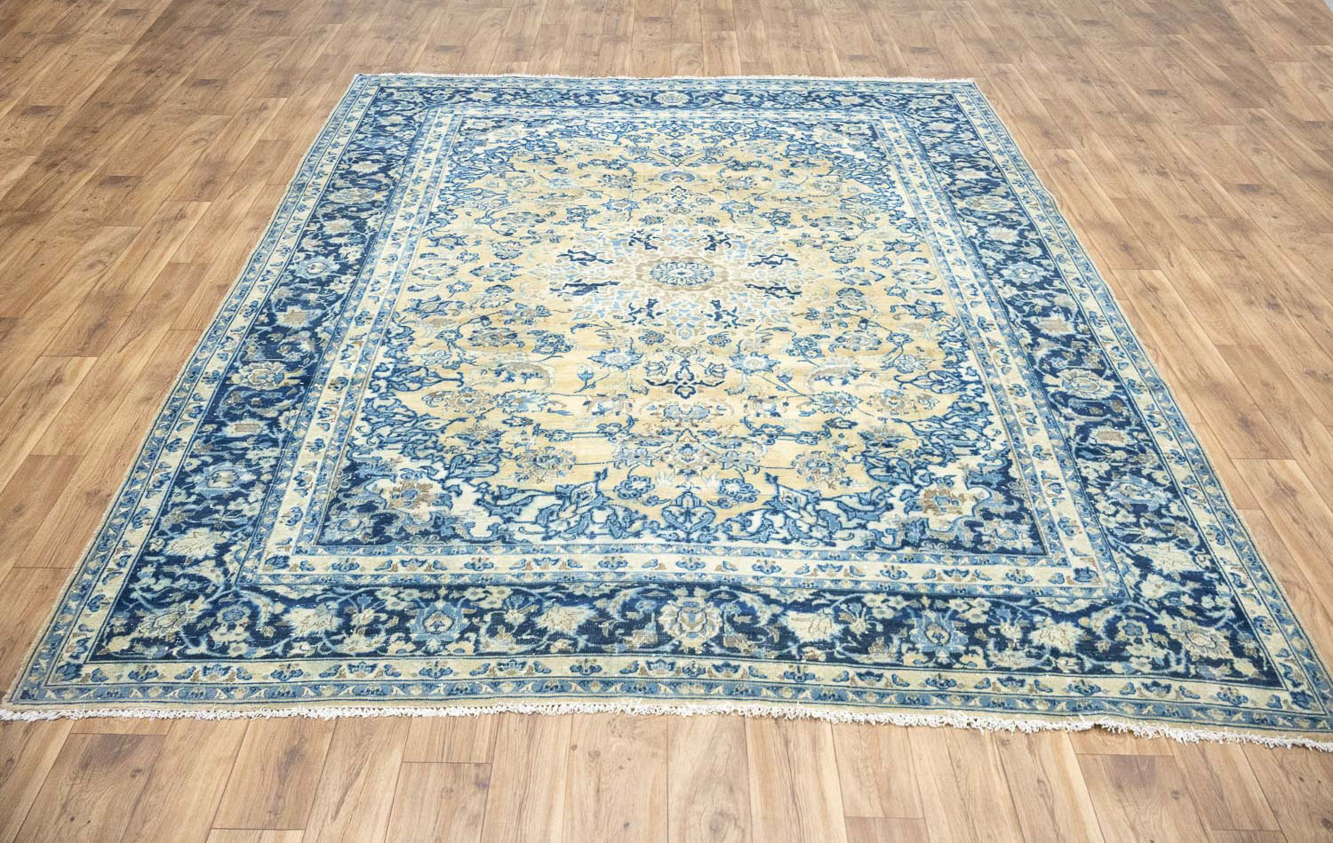 8'2x10'5 Hand Knotted Floral Classic Oriental Wool Rug - Image 4