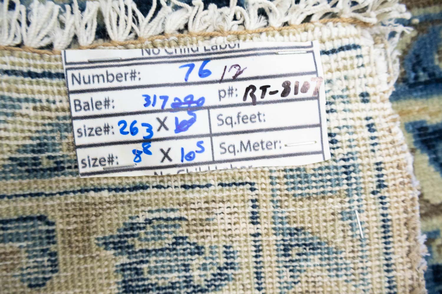 8'2x10'5 Hand Knotted Floral Classic Oriental Wool Rug - Image 15