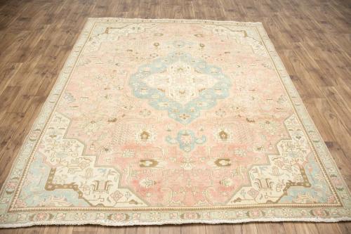 7'4x9'4 Hand Knotted Floral Classic Oriental Wool Rug