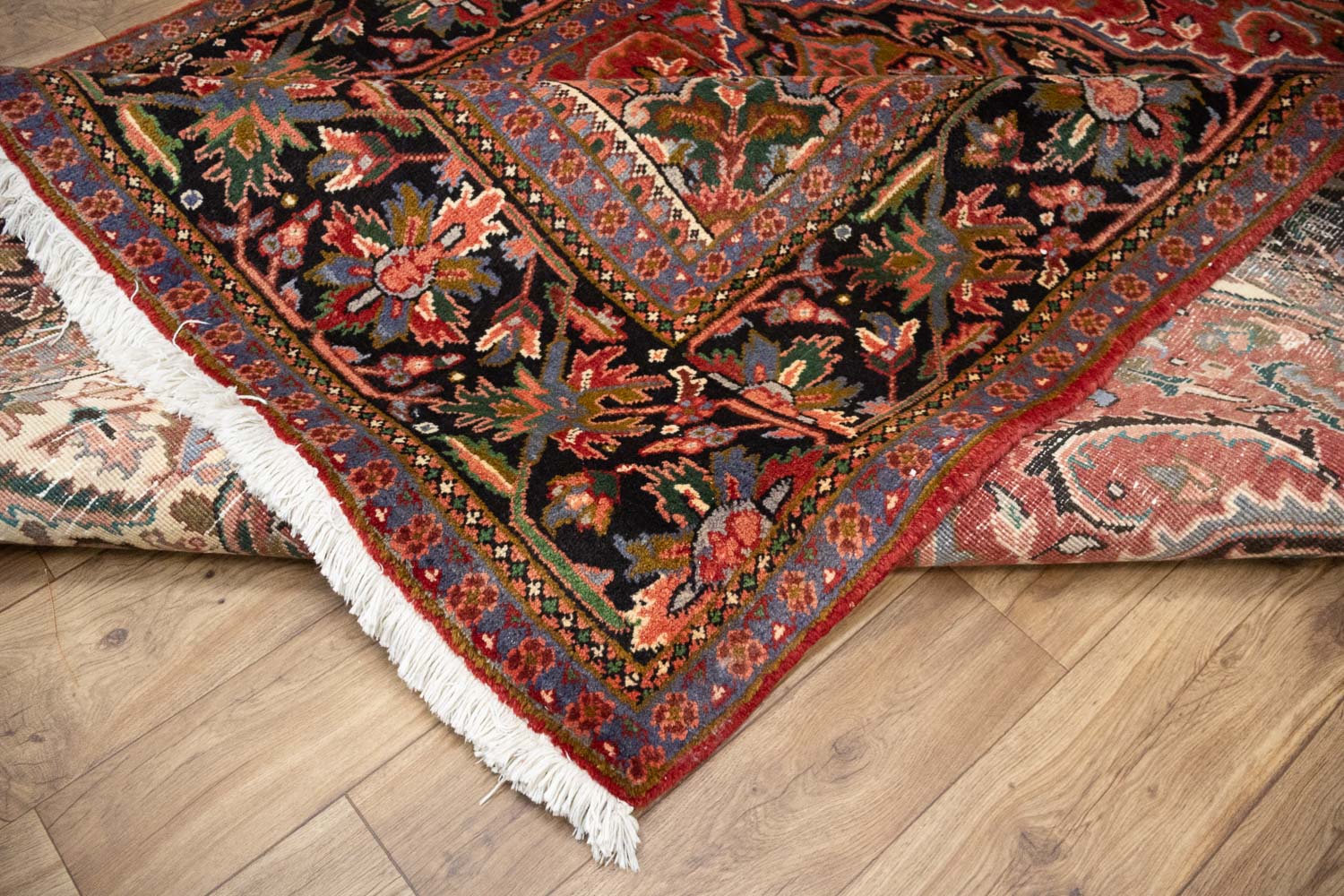 6'10x10'0 Hand Knotted Heriz Serapi Floral Oriental Wool Rug - Image 13