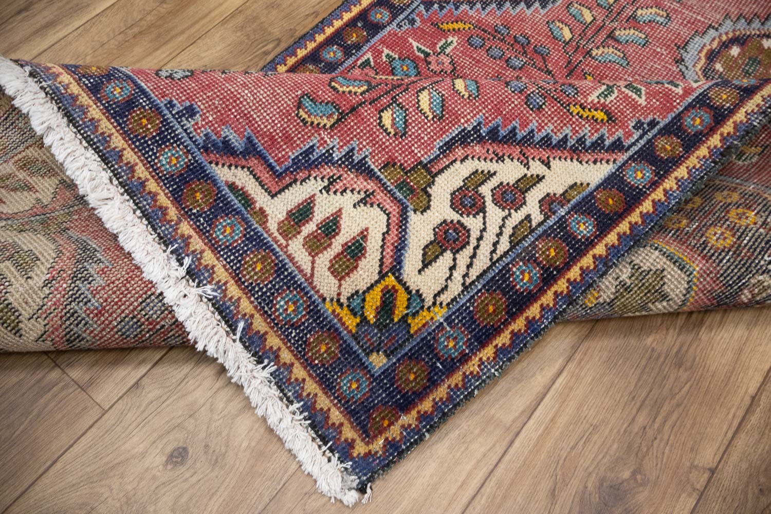 3'4x4'8 Hand Knotted Traditional Floral Oriental Wool Rug - Image 17