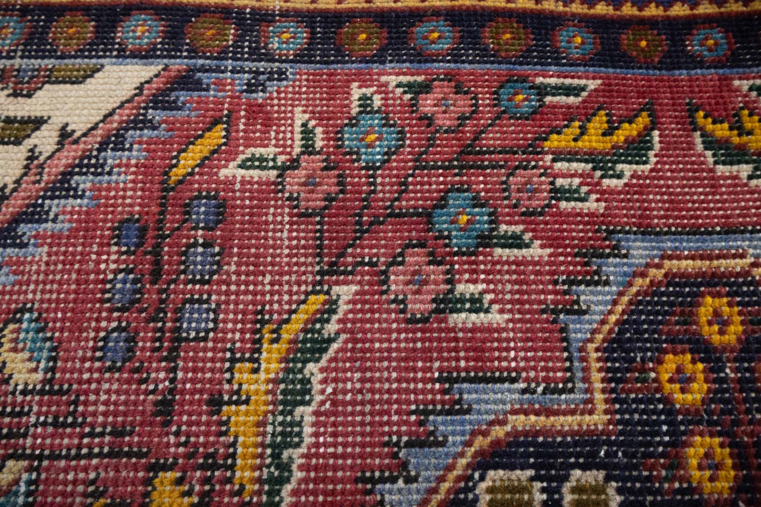 3'4x4'8 Hand Knotted Traditional Floral Oriental Wool Rug - Image 16