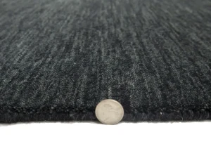 Charcoal Solid Gabbeh Modern Rug in All Size