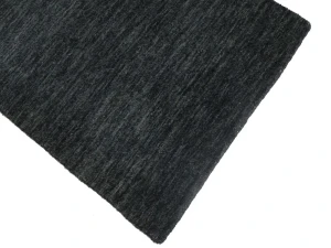 Charcoal Solid Gabbeh Modern Rug in All Size