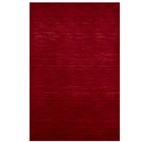 Maroon Red 2X3 Solid Gabbeh Modern Oriental Rug