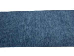 Steel Blue Modern Solid 3X10 Gabbeh Oriental Runner Rug