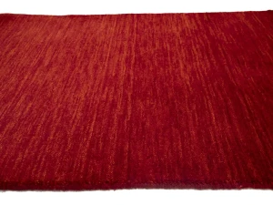 Red 2x3 Solid Tribal Gabbeh Modern Oriental Rug