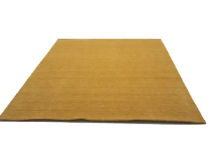 Golden Peach Modern Solid 8X10 Gabbeh Oriental Rug