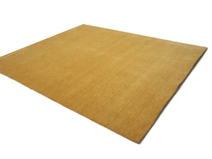 Golden Peach Modern Solid 8X10 Gabbeh Oriental Rug