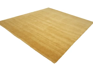 Golden Peach Modern Solid 8X10 Gabbeh Oriental Rug