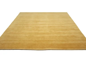 Golden Peach Modern Solid 8X10 Gabbeh Oriental Rug