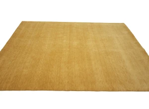 Golden Peach Modern Solid 8X10 Gabbeh Oriental Rug