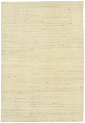 Cream Modern Solid 4X6 Gabbeh Oriental Rug