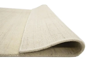 Cream Modern Solid 4X6 Gabbeh Oriental Rug