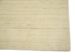 Cream Modern Solid 4X6 Gabbeh Oriental Rug