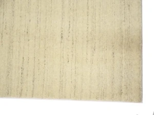 Cream Modern Solid 4X6 Gabbeh Oriental Rug