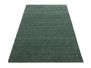 Dark Green Modern Solid 6X9 Gabbeh Oriental Rug