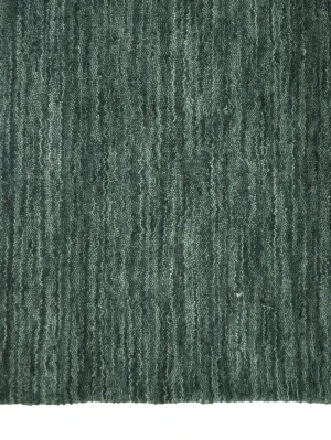 Dark Green Modern Solid 6X9 Gabbeh Oriental Rug