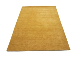 Golden Peach Modern Solid 4X6 Gabbeh Oriental Rug