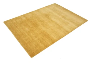 Golden Peach Modern Solid 4X6 Gabbeh Oriental Rug