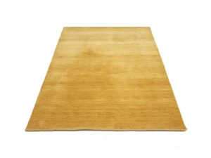Golden Peach Modern Solid 4X6 Gabbeh Oriental Rug