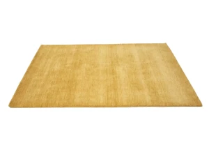 Golden Peach Modern Solid 4X6 Gabbeh Oriental Rug