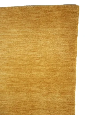 Golden Peach Modern Solid 4X6 Gabbeh Oriental Rug