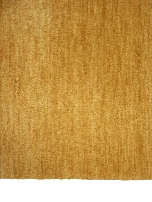 Golden Peach Modern Solid 4X6 Gabbeh Oriental Rug