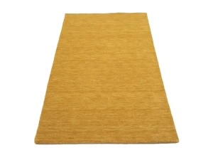 Golden Peach Modern Solid 3X5 Gabbeh Oriental Rug