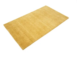 Golden Peach Modern Solid 3X5 Gabbeh Oriental Rug