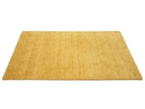 Golden Peach Modern Solid 3X5 Gabbeh Oriental Rug