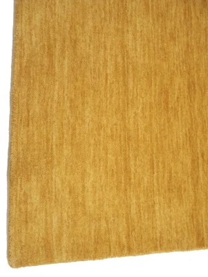 Golden Peach Modern Solid 3X5 Gabbeh Oriental Rug