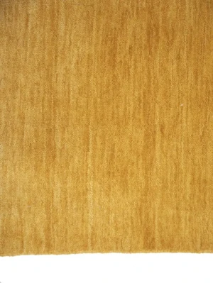 Golden Peach Modern Solid 3X5 Gabbeh Oriental Rug