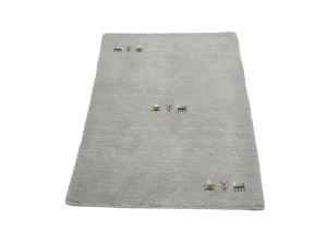 Grey TRibal Pictorial Gabbeh Modern Rug in All Size