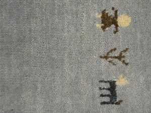 Grey TRibal Pictorial Gabbeh Modern Rug in All Size