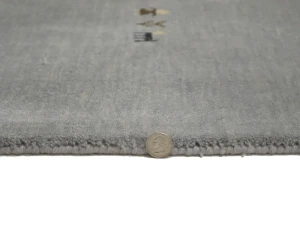 Grey TRibal Pictorial Gabbeh Modern Rug in All Size