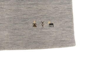 Gray Tribal 4X6 Gabbeh Modern Rug