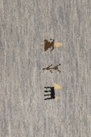 Gray Tribal 4X6 Gabbeh Modern Rug