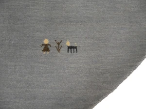 Gray Tribal 6X6 Gabbeh Modern Round Rug