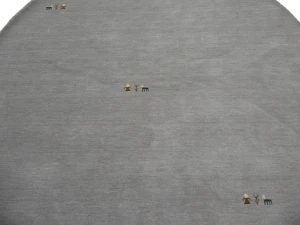 Gray Tribal 6X6 Gabbeh Modern Round Rug