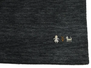 Charcoal Tribal 4X6 Gabbeh Modern Rug