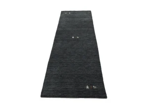 Charcoal Tribal 3X8 Gabbeh Modern Runner Rug