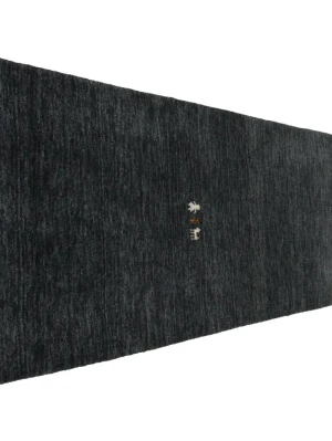 Charcoal Tribal 3X8 Gabbeh Modern Runner Rug